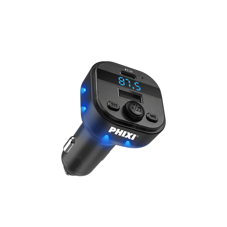 Phixi FM15 Araç FM Transmitter – Bluetooth 5.3 + PD & USB-A Hızlı Şarj