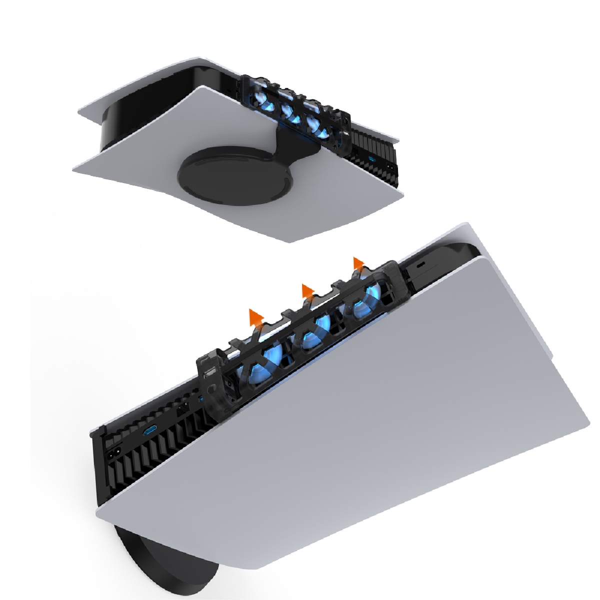 HEPU TP5-1523E PS5 Soğutma Fanı – Yüksek Hava Akışı + Sessiz Fan + LED Işıklı